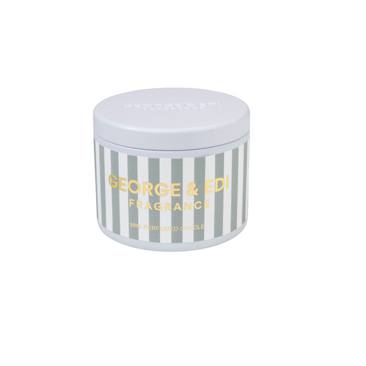 GEORGE & EDI Mini candle in a tin perfect for travel and small spaces Havana Fragrance