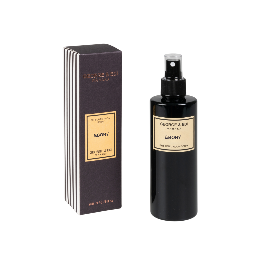 GEORGE & EDI FRAGRANCE PERFUMED ROOM SPRAY IN LIQUORICE OR EBONY 